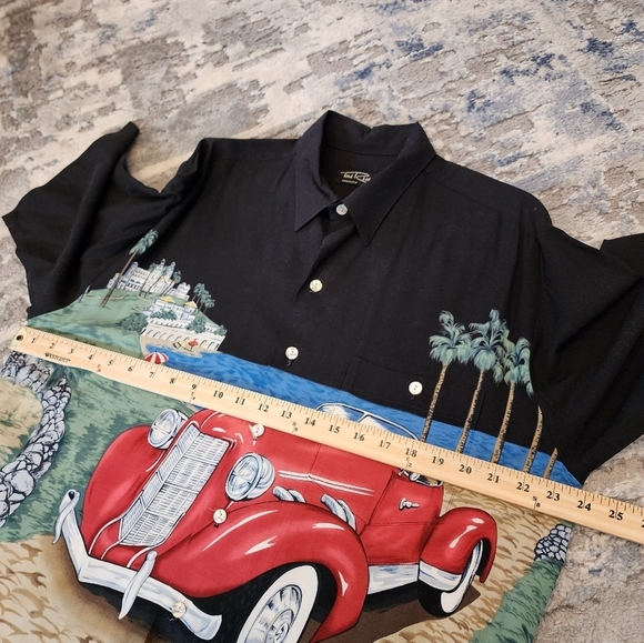 Tori Richard Auburn Speedster Classic Car short sleeve button down shirt. Large - Picture 12 of 13